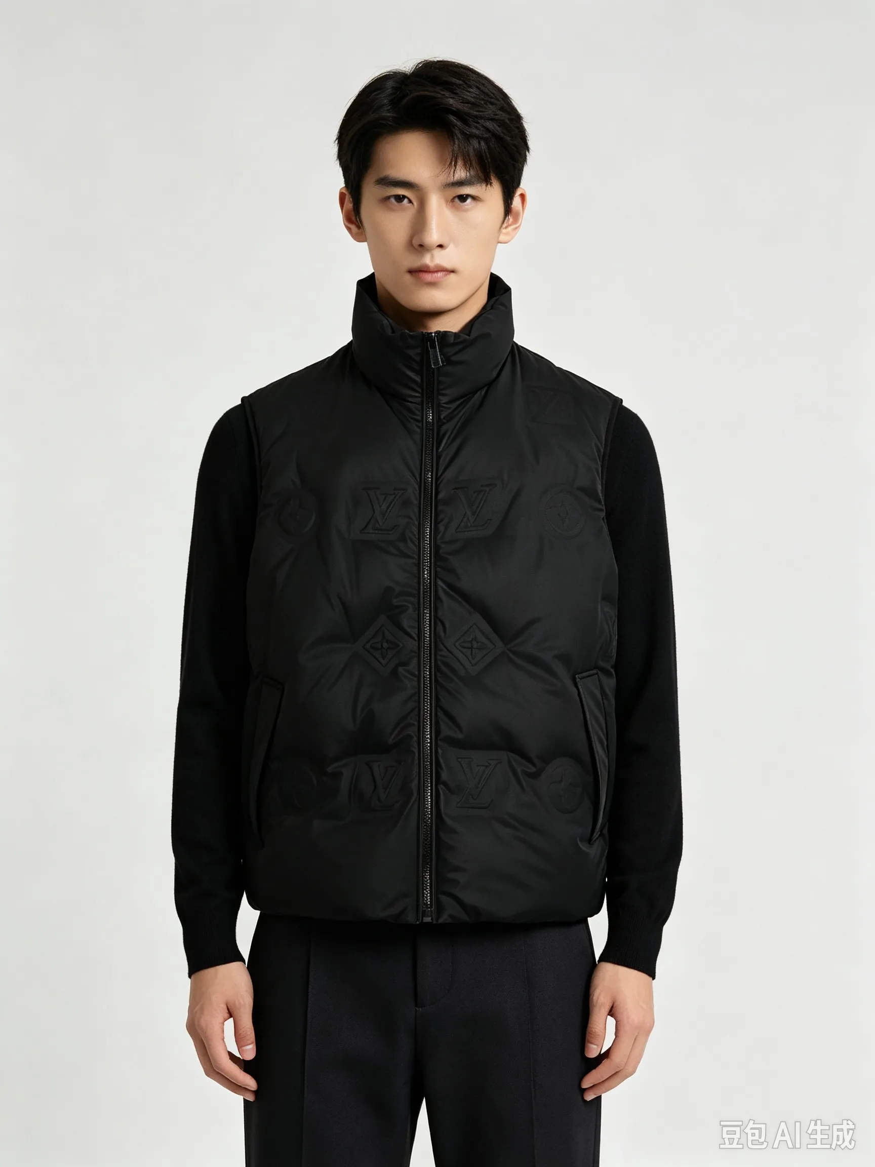 Louis Vuitton/Louis Vuitton old flower embossed embossed down vest